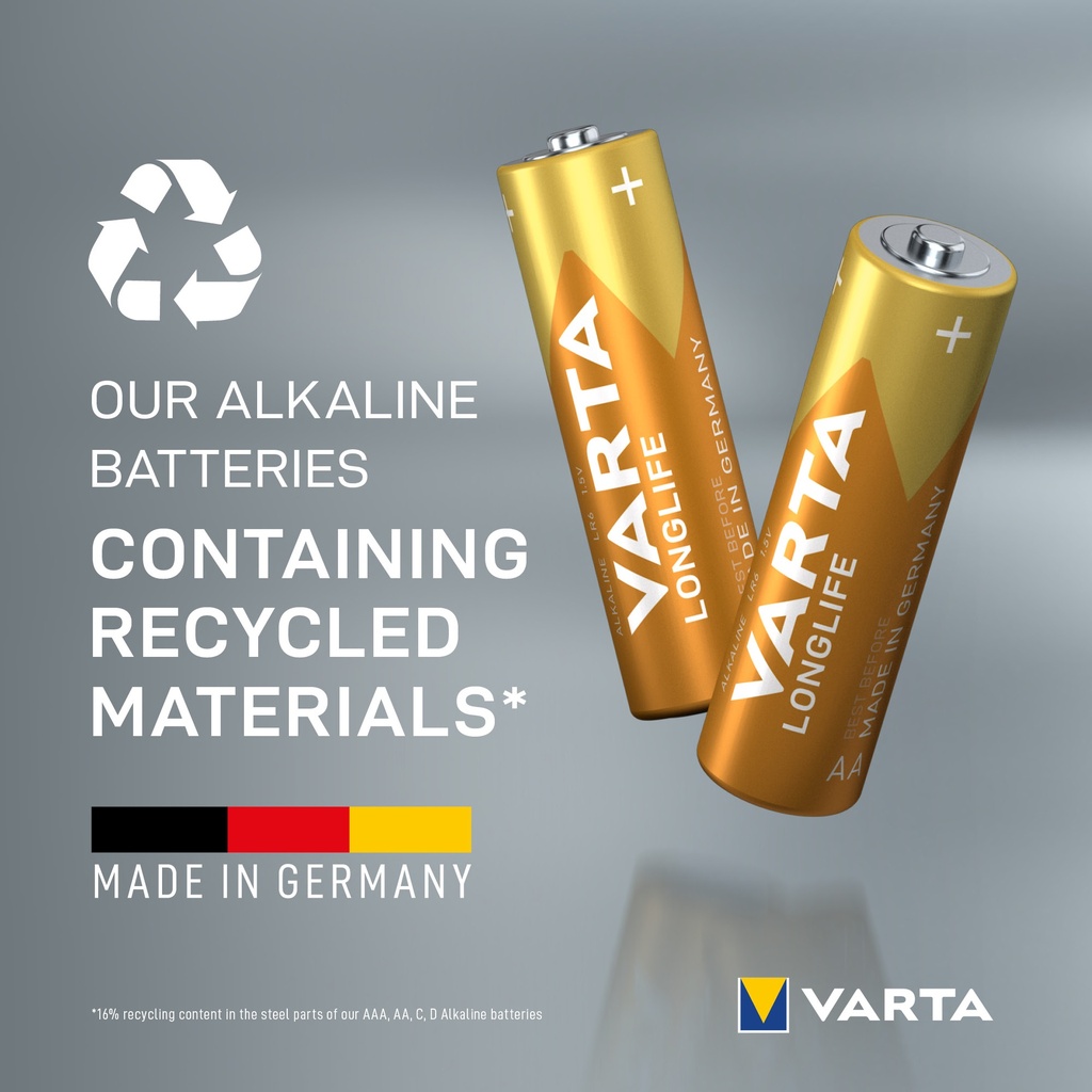 VARTA LONGLIFE  AA BLI 16 (12+4)