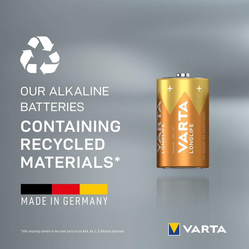 VARTA Longlife D Blister 2