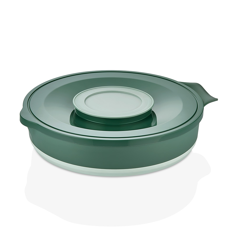2IN1 COLLAPSIBLE MIXER BOWL W LID - GREEN