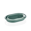 COLLAPSIBLE BASKET NO:2 - GREEN * 8