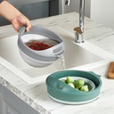 2IN1 COLLAPSIBLE STRAINER - GREEN