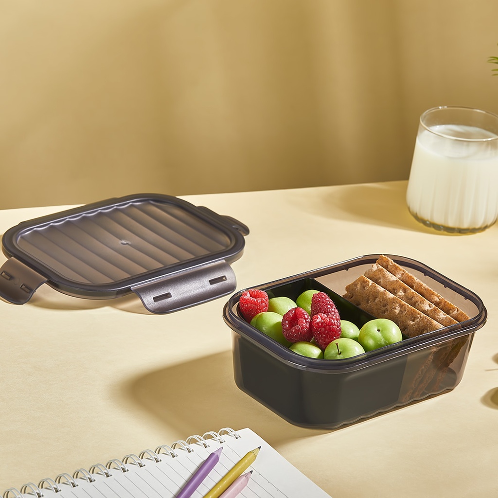 QUICK AIRTIGHT SAVER BOX WITH 2 COMPARTMENTS 1000 ML