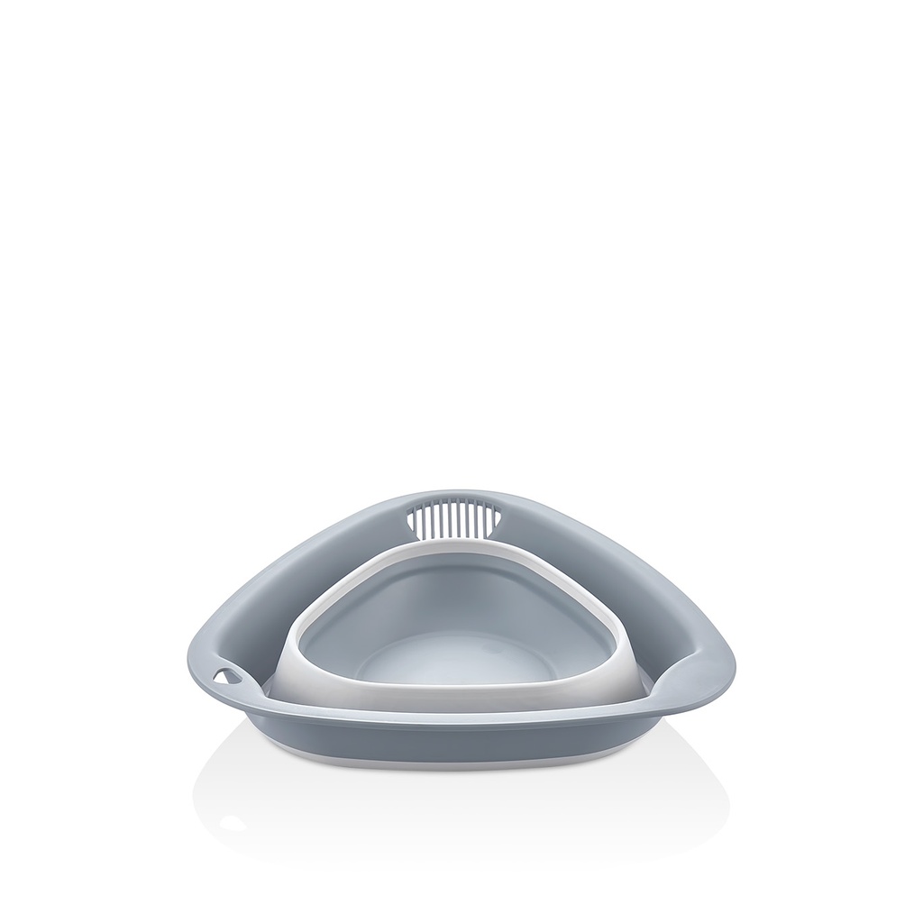 TRIANGLE COLLAPSIBLE STRAINER - GREY