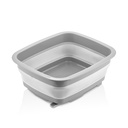 COLLAPSIBLE TUB WITH STOPPER - GRAY