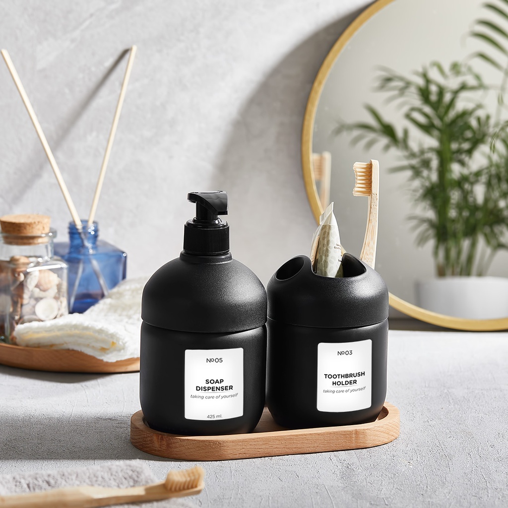 COOL BATHROOM SET  GLASS