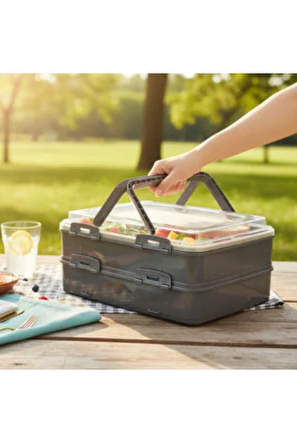 Takeaway Dublex Carrying Box-Black