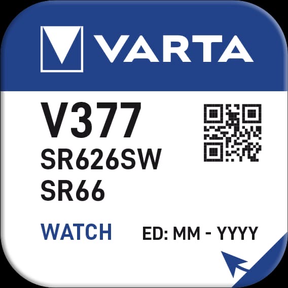 VARTA SILVER Coin V377 J-PACK 1