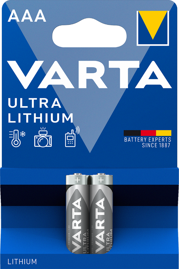 Varta Ultra Lithium AAA Blister 2 Pieces Battery