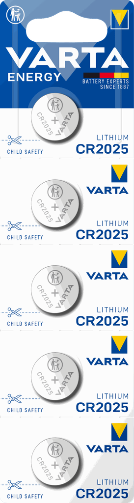 Varta Enegry Lithium Coin Cr2025 T-Bli5