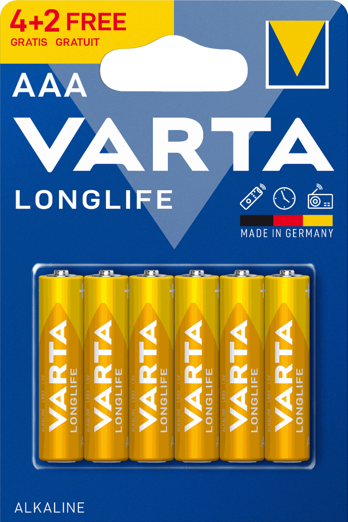 Varta Longlife AAA, Bli 6(4+2)