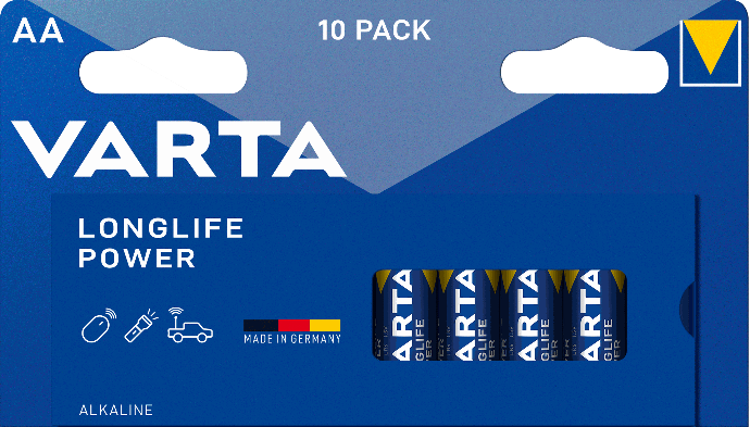 بطارية فارتا لونج لايف باور AA كارت 10 حبة