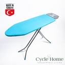 Cycle Home Ironing Board - Metal Color Silver -Turquoise - 34x110cm