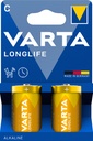 بطارية فارتا حجم وسط 2 حبة Longlife C