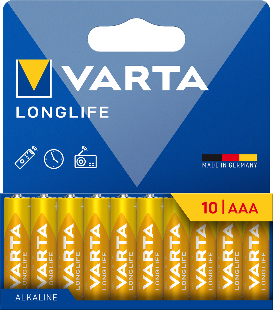 VARTA LONGLIFE AAA PACK10