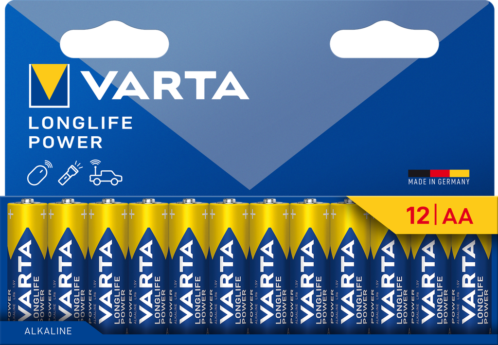 بطارية فارتا  باك 12 LONGLIFE POWER  AA 