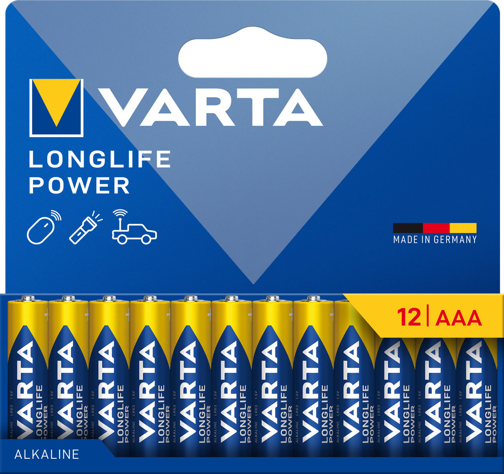 بطارية فارتا  باك 12 LONGLIFE POWER  AAA 