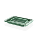 RECTANGULAR COLLAPSIBLE STRAINER- GREEN