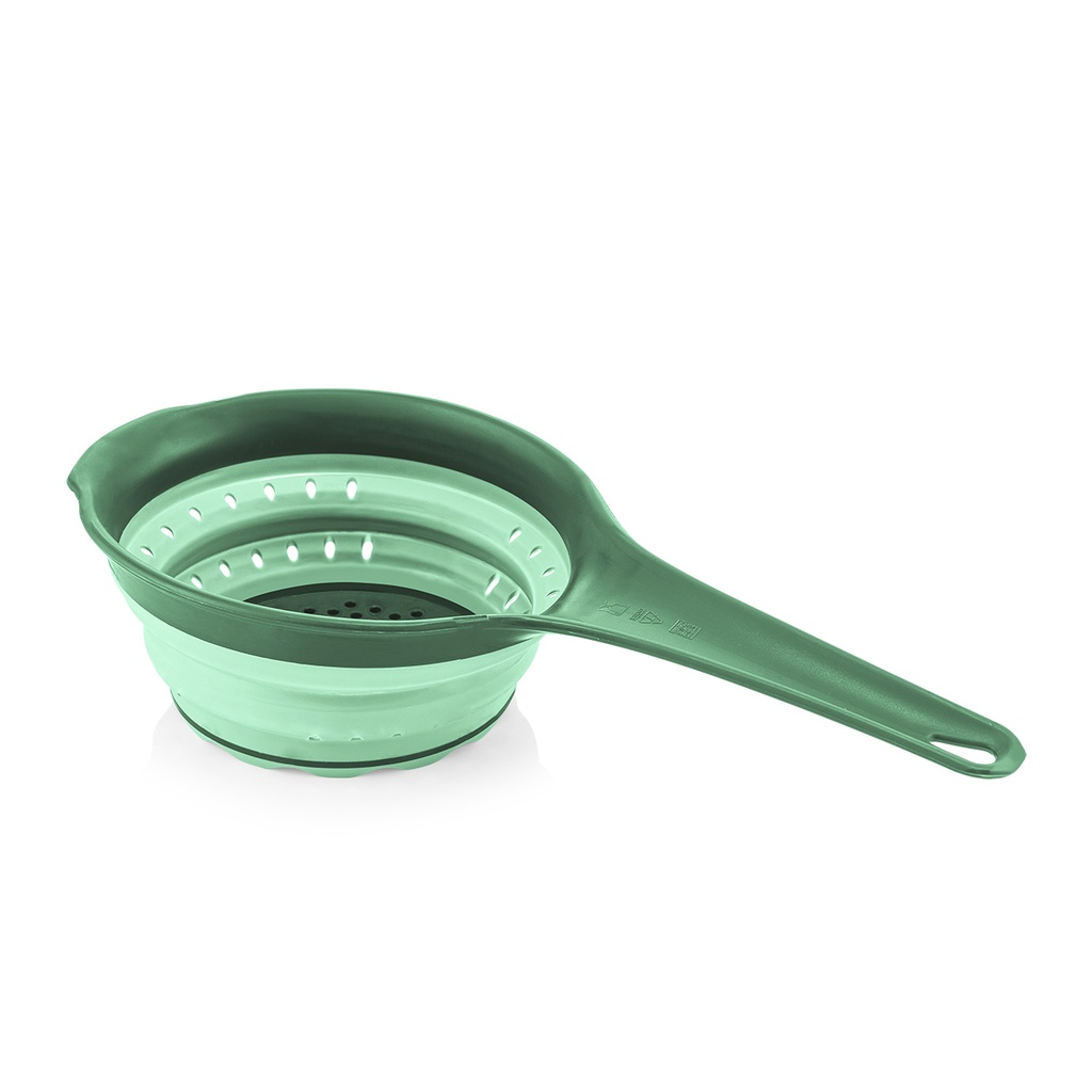 STALKED COLLAPSIBLE STRAINER - GREEN, 600 ml