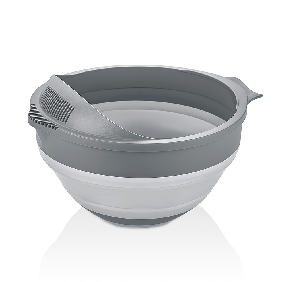 2IN1 COLLAPSIBLE STRAINER - GREY
