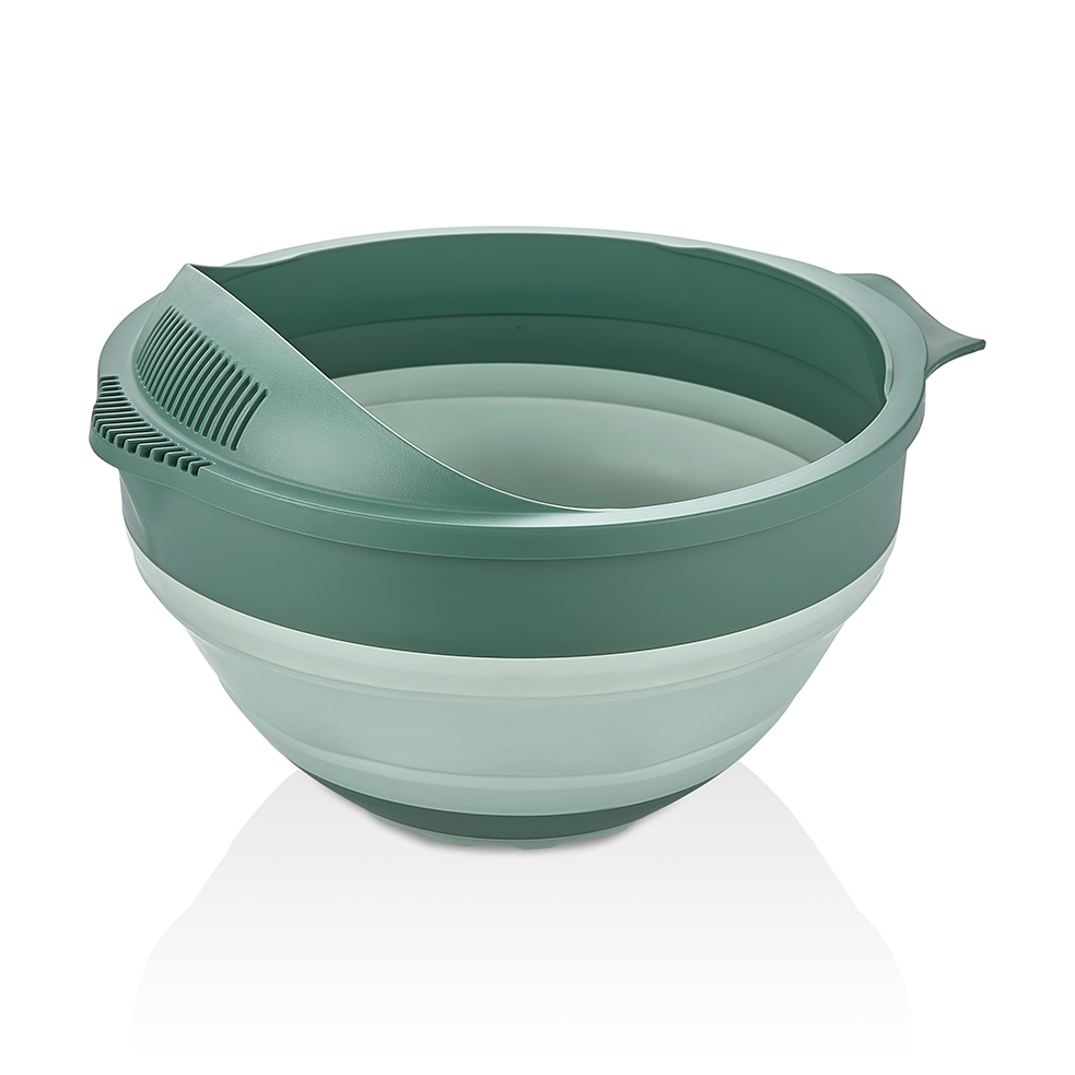 2IN1 COLLAPSIBLE STRAINER - GREEN