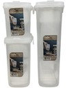 3PCS STORAGE BOX SET-TRANSPARENT (1000ML,1500ML,2500ML)