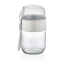 TASTIFY TO GO CONTAINER 425 ML + 200ML GLASS - Grey