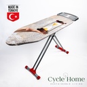 Cycle Home Ironing Board - Metal Color Silver -Hourglass- 42x125cm