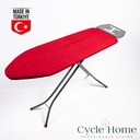 Cycle Home Ironing Board - Metal Color Silver -Red- 34x110cm