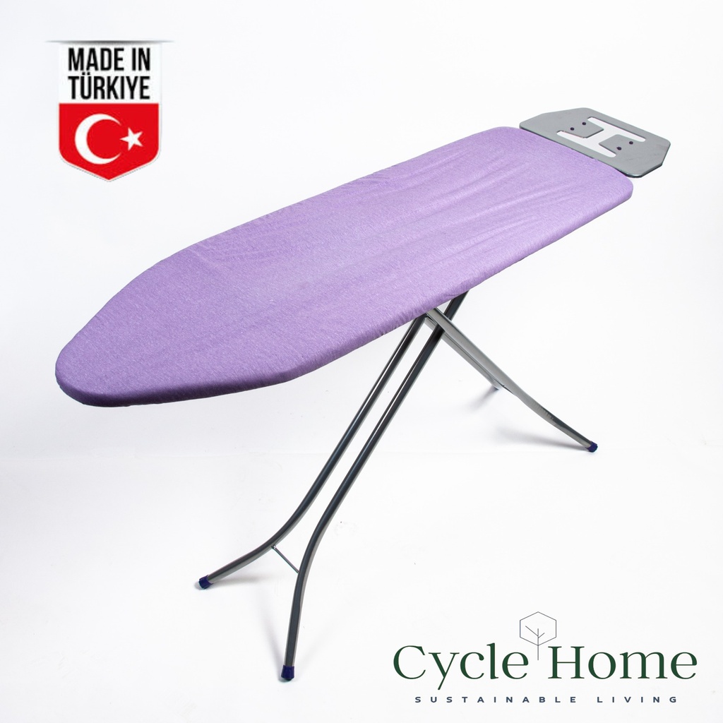 Cycle Home Ironing Board - Metal Color Silver -Purple- 34x110cm