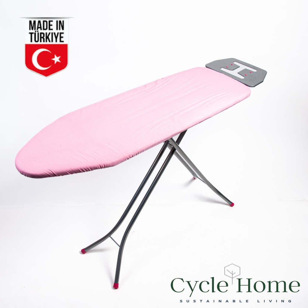 Cycle Home Ironing Board - Metal Color Silver -Pink- 34x110cm