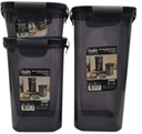 3 PCS AIRTIGHT SAVER BOX SET-BLACK(400ML,1250ML,1650ML)